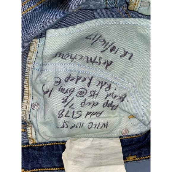 Levi Strauss Signature stretch Skinny Jeans Sz 3/4 Factory Sample Rare Pre-Prod - Picture 4 of 7